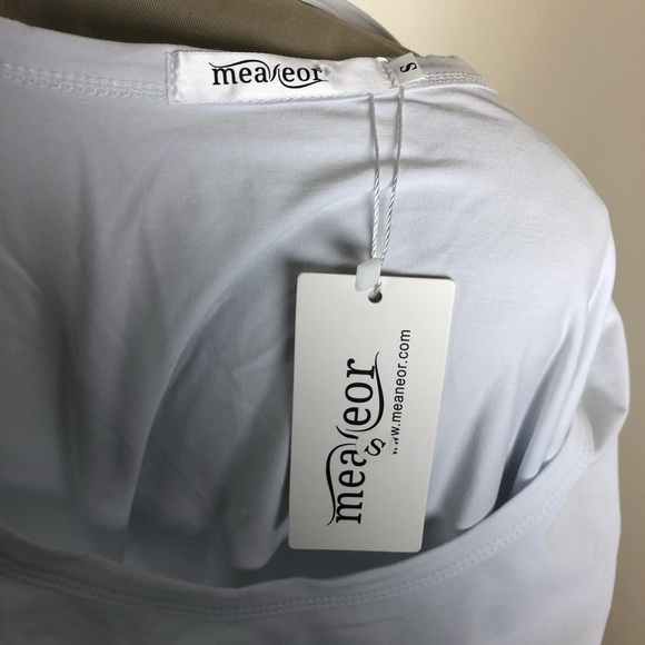 SOLD ❗️Meaneor White Top Tunic Length NWT - Picture 8 of 9